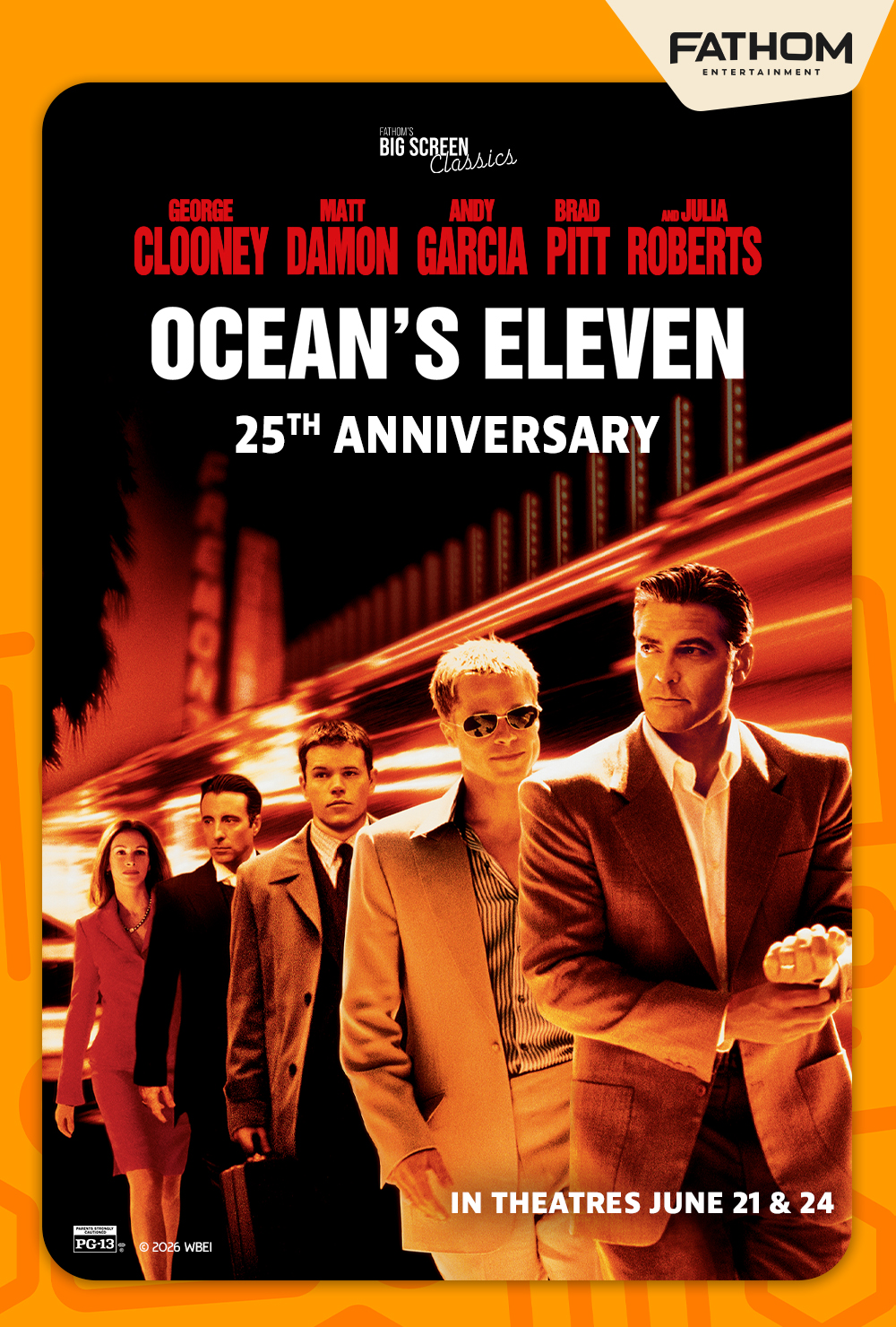 Ocean's Eleven - 25th Anniversary at the Fleur Cinema & Cafe in Des Moines, Iowa
